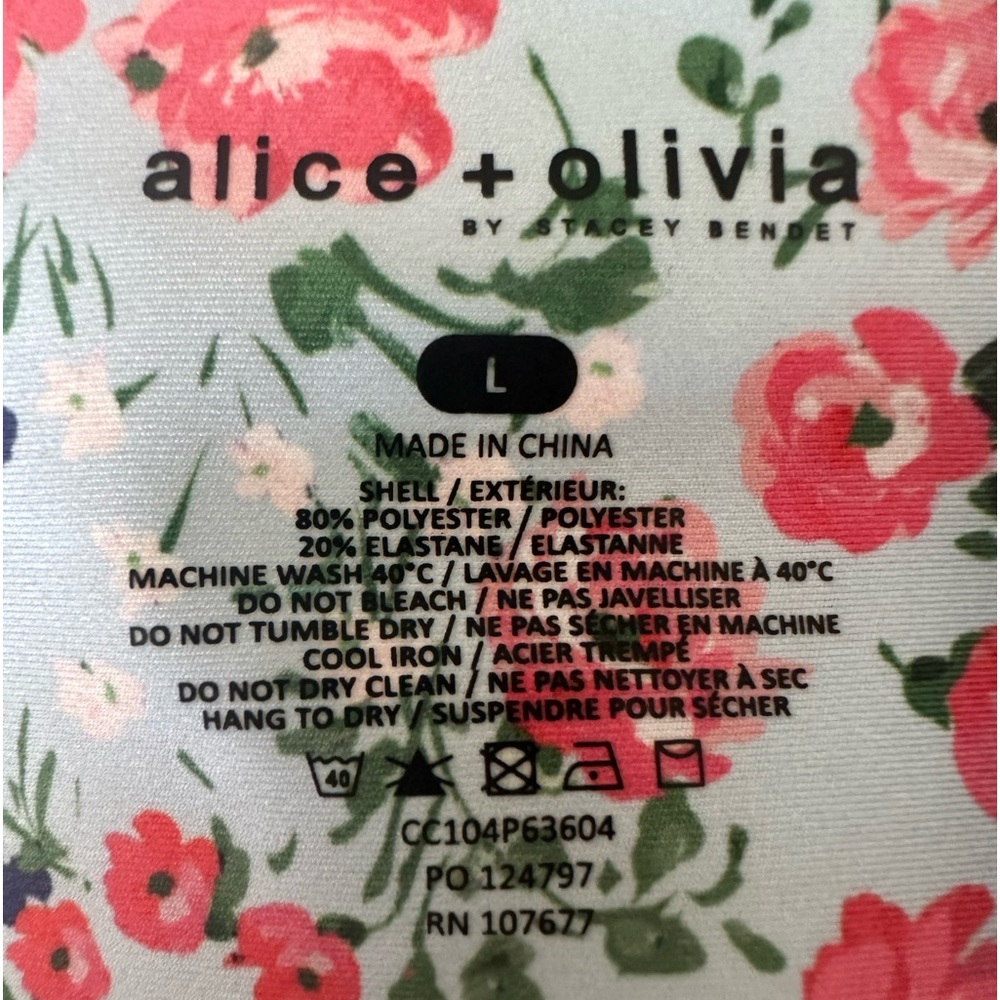 ALICE + OLIVIA  floral bike shorts - Picture 7 of 7